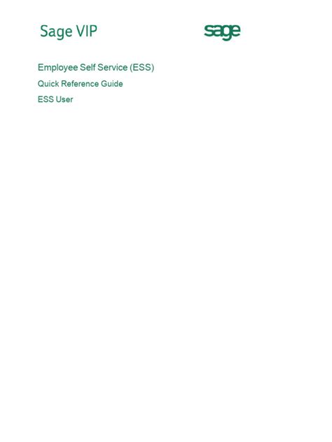 ESS Reference Guide .